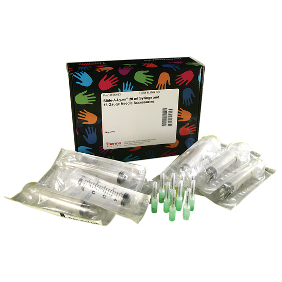 Slide A Lyzer syringe 20 mL 10 pk from Davis Instruments