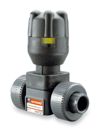 Hayward Diaphragm Valve PVC With EPDM Diaphragm 1 NPT F Connection From