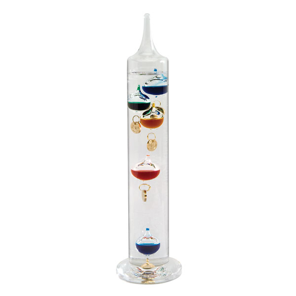 Digi Sense Galileo Thermometer 13 5 Multicolored Spheres 64 80f from