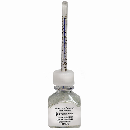 Digi Sense Ultra Low Freezer Bottle Thermometer 90 25C from Davis Instruments