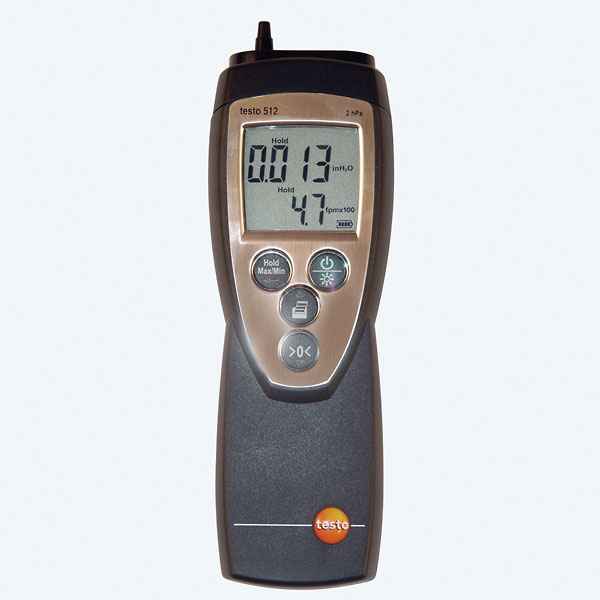 Testo Type 512 Digital Differential Manometer 0 8 WC from Davis Instruments