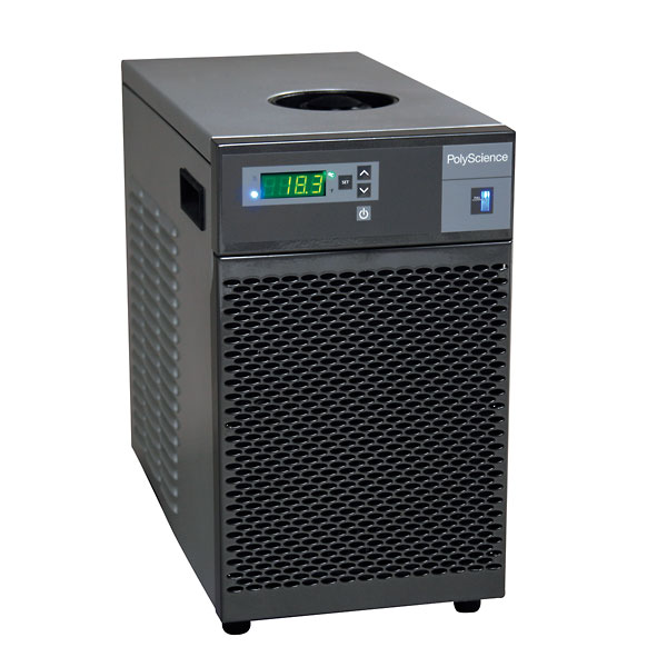 Polyscience mini benchtop chiller 5 to 50C 190 watts at 0C 240 VAC from