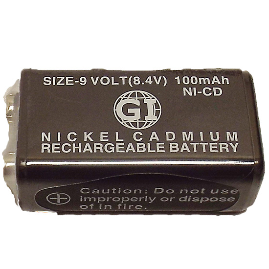 Davis 1002 9V Nicad Battery 9 Volt from Davis Instruments