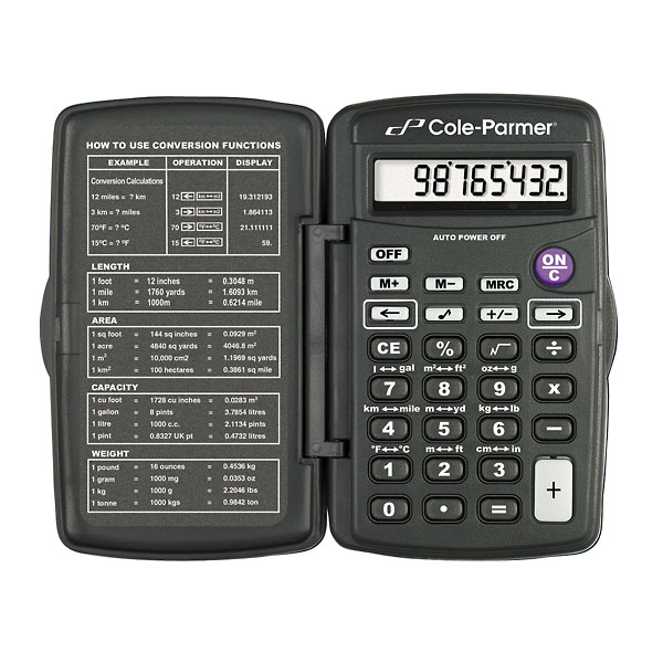 Cole Parmer Compact Metric Conversion Calculator from Davis Instruments