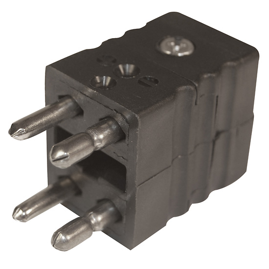 Digi Sense Dual Thermocouple Connector Standard Male Type J 5 Pk from