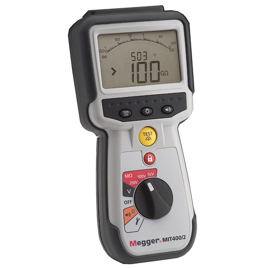 Megger MIT400 2 Insulation Tester CAT IV from Davis Instruments