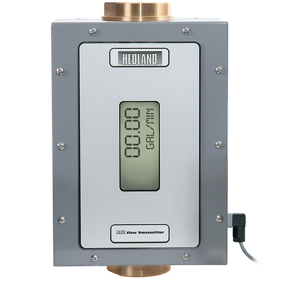 Hedland Water Flowmeter w Transmitter 2 20 GPM Brass 3 4 NPT F from Davis Instruments