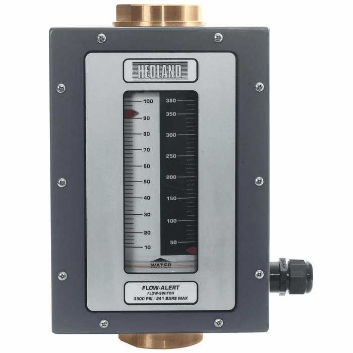 Hedland Water Flowmeter w Switch 3 30 GPM Brass 3 4 NPT F from Davis Instruments