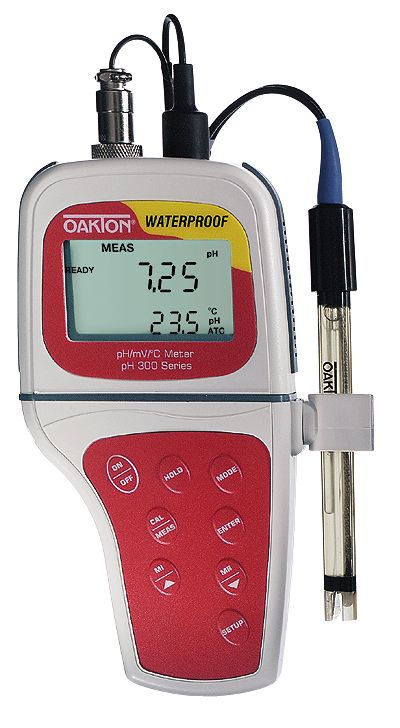 Oakton PH 300 Handheld Meter With Probe And NIST Calibration From Davis