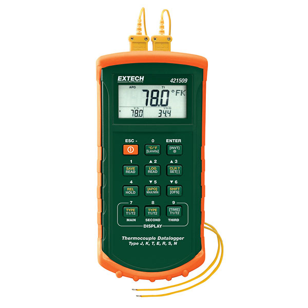 Extech 421509 Thermocouple Data Logger with Alarm from Davis Instruments