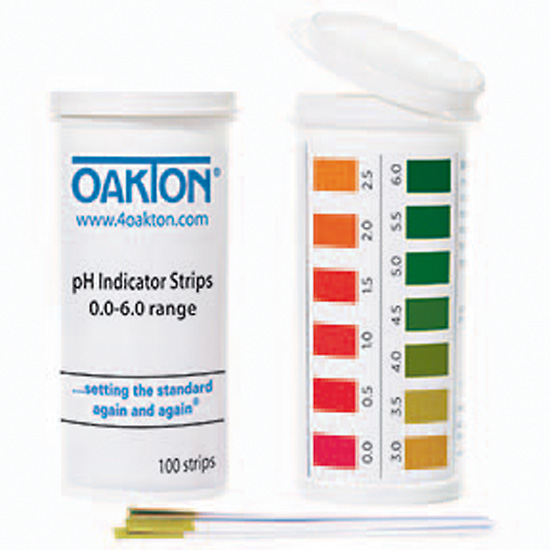 Oakton pH Indicator Strips 0 to 6 100 pk from Davis Instruments