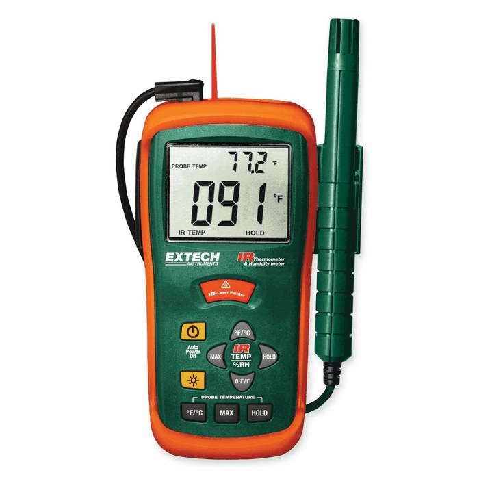 Extech RH101 Thermohygrometer and IR Thermometer from Davis Instruments