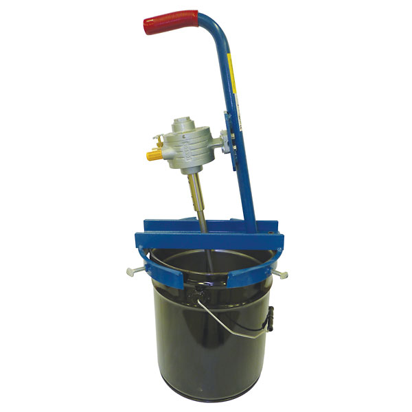 Pail Mixer with Rim Clamp 1 2 to 1 hp Air Drive from Davis Instruments
