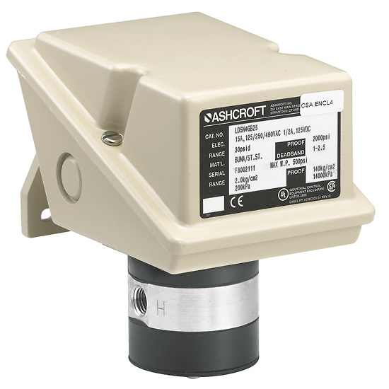 Ashcroft L Series Pressure Switch 30 PSID 1 4 NPT F Single Set Point