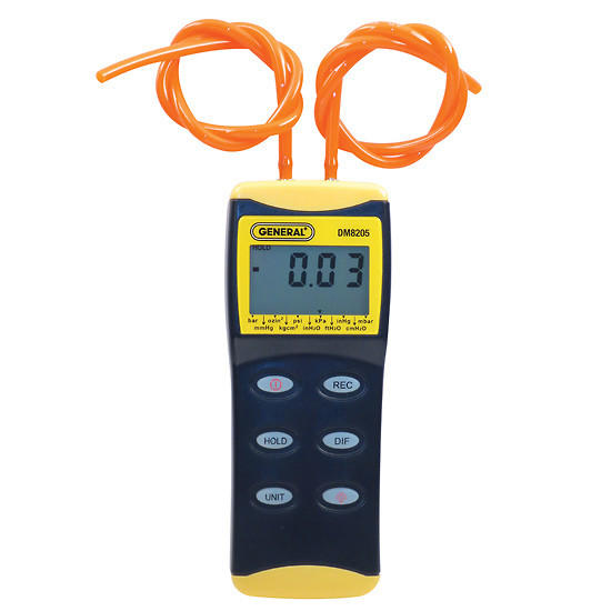 General Tool DM8205 Digital Manometer with range of 0 to 5 psi from