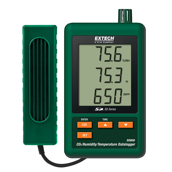 Extech Sd800 Temperature Humidity Co2 Data Logger From Davis Instruments 8556