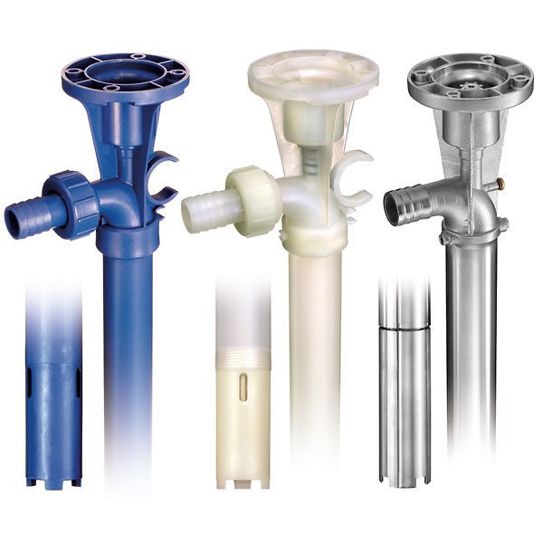 Economical drum pump tube set 40 PP Alloy 625 shaft from Davis Instruments