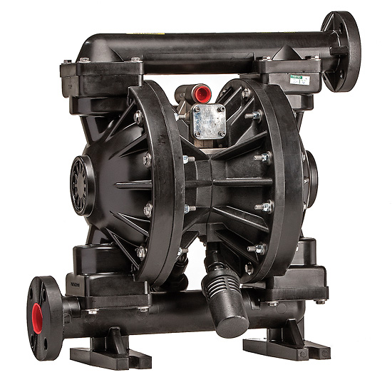 High Flow Air Operated Double Diaphragm Pump PP Neoprene PTFE 170 GPM