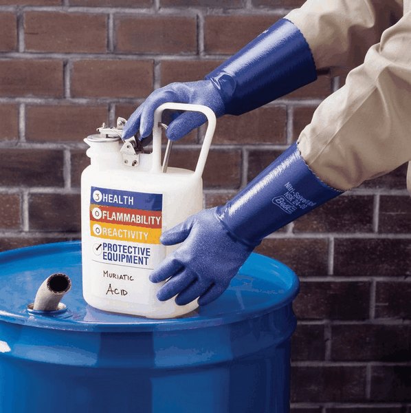 Best Nitri Solve Knit Solvent Resistant Gloves size Medium 14 long from