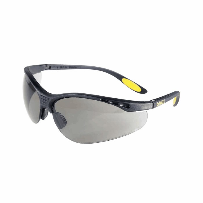 Dewalt Reinforcer Safety Glasses Black Frame Smoke Lens From Davis