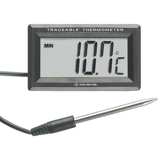Digi-Sense Calibrated Indoor//Outdoor Digital Thermometer with Giant Dual-Display