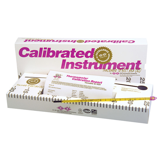 H B Easy Read Certified Glass Thermometer 0 300F 76mm Immersion 4 Pt