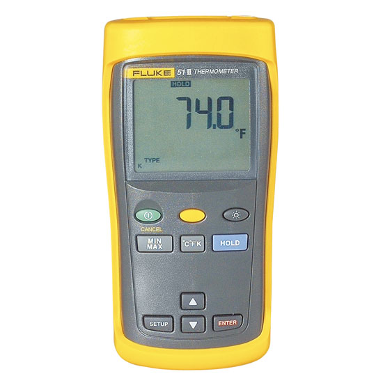 Fluke 50 Series II Model 51 Thermocouple Thermometer with Single Input