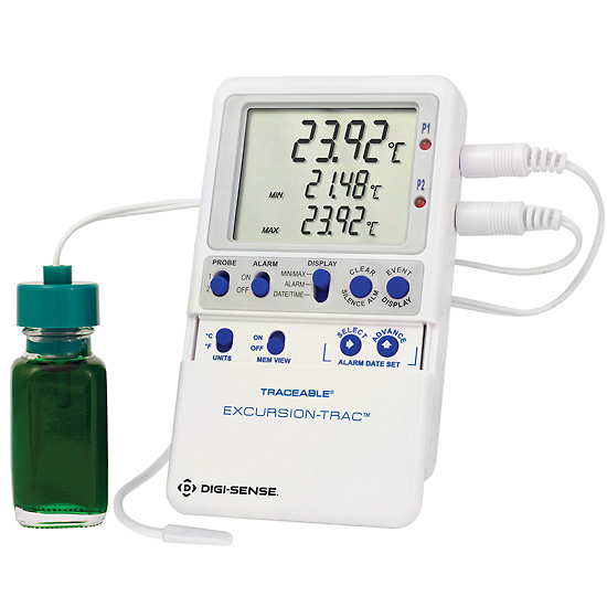 Digi Sense Calibrated Data Logging Digital Thermometer 1 bottle 1 wire