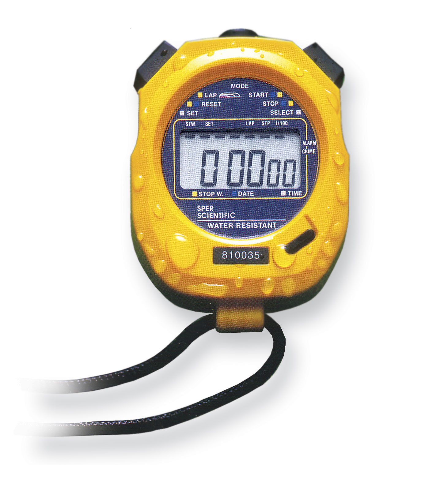 Water Resistant Digital Stopwatch Lap Alarm Clock Calendar From Davis Instruments 5991