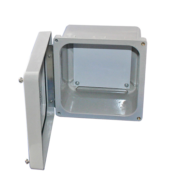 Bud NF6614 NEMA 4X Fiberglass Box with Screw Cover and Mounting