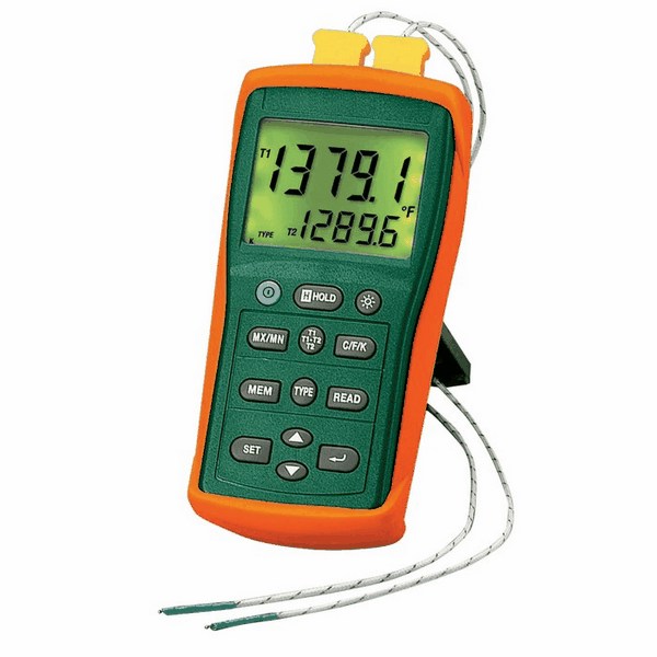 Extech EA15 EasyView Thermocouple Thermometer Dual Channel with