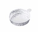 DO-01017-50 Representative Photo Only.  Aluminum Crimpled-Walled Dishes with Tab, 57mm Dia x 5/8