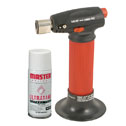 Representative photo only Self igniting hand held or tabletop microtorch includes can of butane