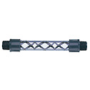 Representative photo only Clear PVC schedule 40 pipe mixer 1 2 NPT M 12 elements