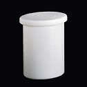 Representative photo only Cylidrical Tank with Cover PP 55 Gal 