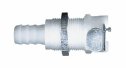 Representative photo only Quick Disconnect Panel Mount Hose Barb Fitting Body Valved 1 8 in Tube ID 1 8 in Flow Size Acetal
