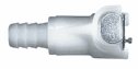 Representative photo only Quick Disconnect Hose Barb Fitting Body Valved 1 4 in Tube ID 1 8 in Flow Size PP