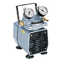 DO-07061-42 Vacuum/pressure diaphragm pump with gauges, regulators, and relief valve, single head, 1.0 cfm, 220/240 VAC