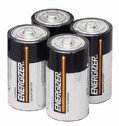 DO-09376-03 Batteries, 1.5 V, D, 4/pack