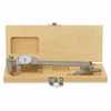 DO-10508-57 Shockproof Dial Calipers & Depth Attachment Combo with Wooden Case 6" white face