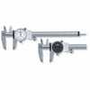 DO-10508-58 Shockproof Dial Calipers & Depth Attachment Combo with Wooden Case 6" black face