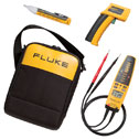 DO-20034-50 Fluke 62/T+Pro/1AC II, Electrical/HVAC Kit, 62 Mini IR Thermometer, T+Pro Voltage & Continuity Tester, 1AC-II Voltage Detector, C115 Soft Case