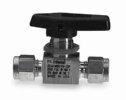 Representative photo only Parker two way straight ball valve stainless steel 3 8 compression connection