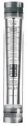 Representative photo only Large Body Acrylic In Line Flowmeter English Scale 5 to 25 GPM