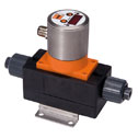 Representative photo only Magneto inductive Flowmeter With 3 8 PVC Fittings 0 13 To 2 6 GPM 4 To 20 mA And One Pnp Switch Output