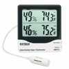 Extech Indoor Outdoor Thermohygrometer with Clock