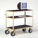 DO-47351-54 Cart, 3 Shelf, Flush With Vinyl Surface