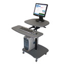 DO-47600-26 HYDRAULICALLY ADJUSTABLE MULTI-MEDIA CART, GRAY COLOR