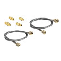DO-68976-75 (2) 3 ft Quick-test hoses, (2) 1/8" Male NPT, (2) 1/4" Male NPT adapters