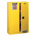Representative photo only Justrite Flammable Storage Safety Cabinet 45 gallons sure grip handle